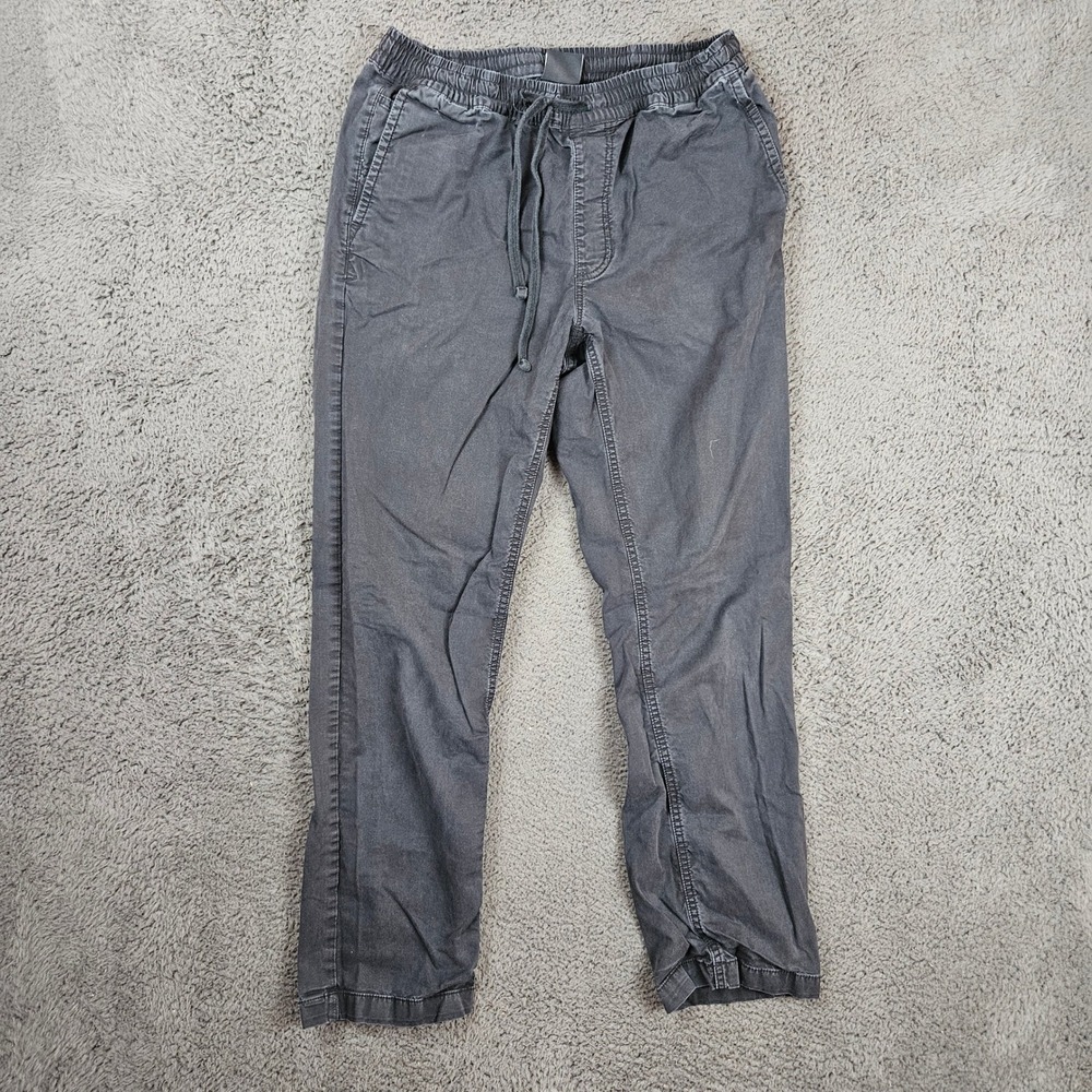 Vans Range Elastic Relaxed Fit Pants Mens Small Faded Black Chino Jogger Skater